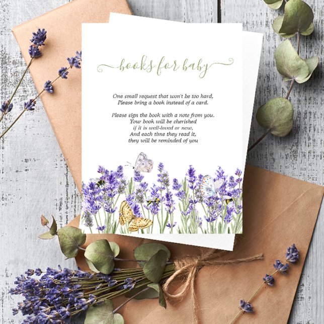 Lavander Butterflies Botanical Enclosure Card (Creator Uploaded)