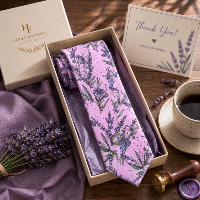 Lavander Floral Tie (Creator Uploaded)