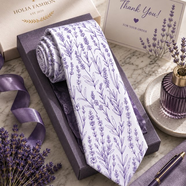 Lavander Floral Tie (Creator Uploaded)