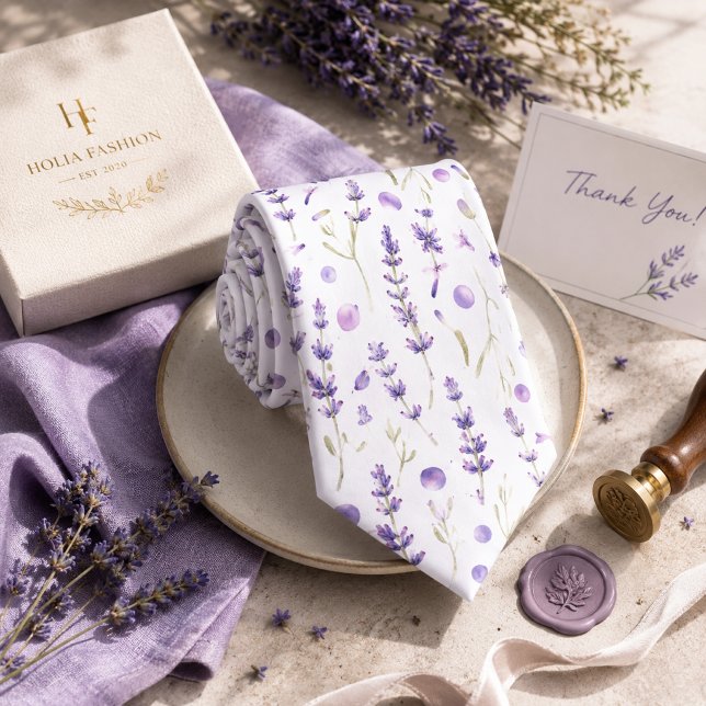 Lavander Floral Tie (Creator Uploaded)