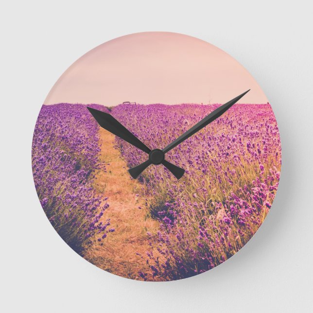 Lavander Round Clock (Front)