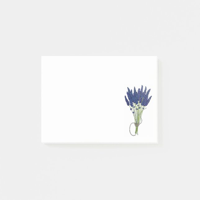 Lavandula Lavender Bunch Herb Purple Flower Garden Post-it Notes (Front)