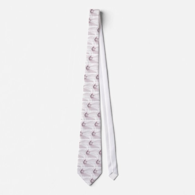 Lavatera Flower Macro Tie (Front)