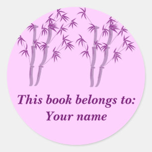Lavendar Bamboo,  Book label