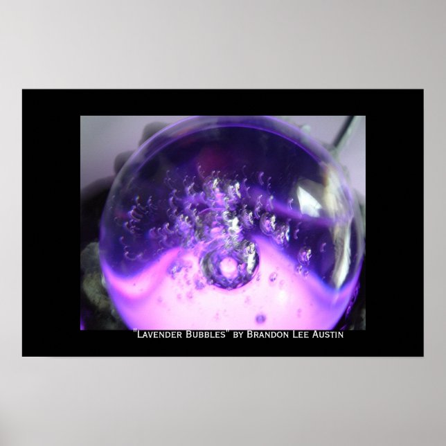 Lavendar Bubbles Poster (Front)
