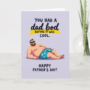 Lavendar Fathers Day Smile Card