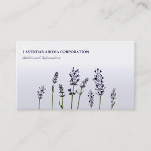 Lavendar Purple Floral Flowers Pastel Business Card