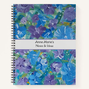Lavendar Roses Personalised Notebook