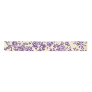 Lavendar Roses Satin Ribbon