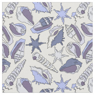 Lavendar Seashells Fabric