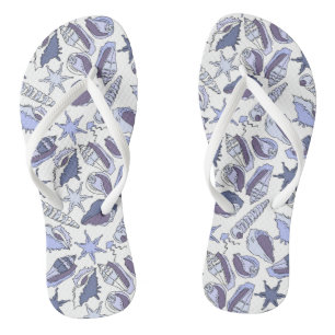 Lavendar Seashells Jandals