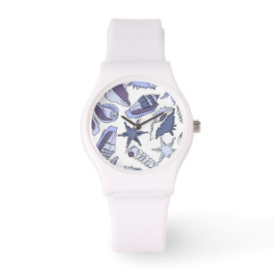Lavendar Seashells Watch