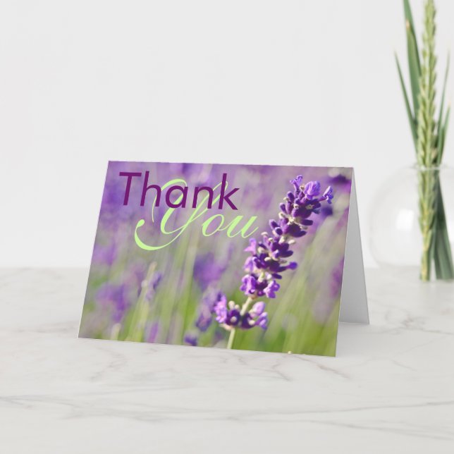 Lavendar • Thank You Card (Front)