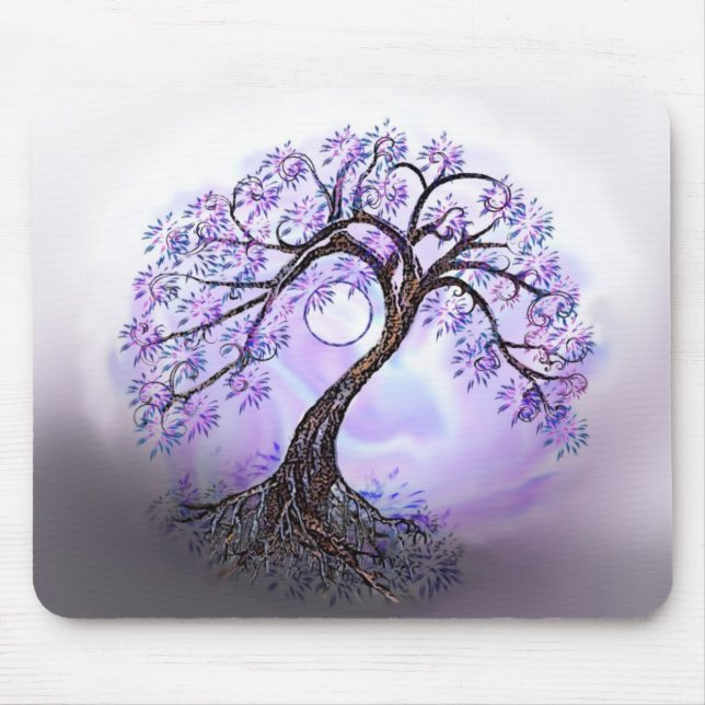 Lavendar Tree of Life Mousepad (Front)