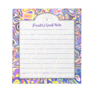 Lavender Abstract Art Custom Shopping or Idea Note