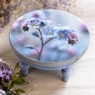 Lavender Accent Botanical Forget-Me-Not Decoupage Tissue Paper
