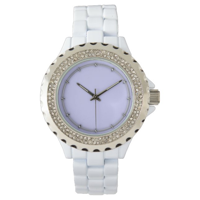 Lavender accent colour ready to customise watch (Front)