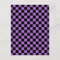 Lavender and Black Chequered Pattern 