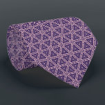 Lavender and Blue Geometric Pattern Tie<br><div class="desc">Lavender and Blue Geometric Pattern Tie</div>