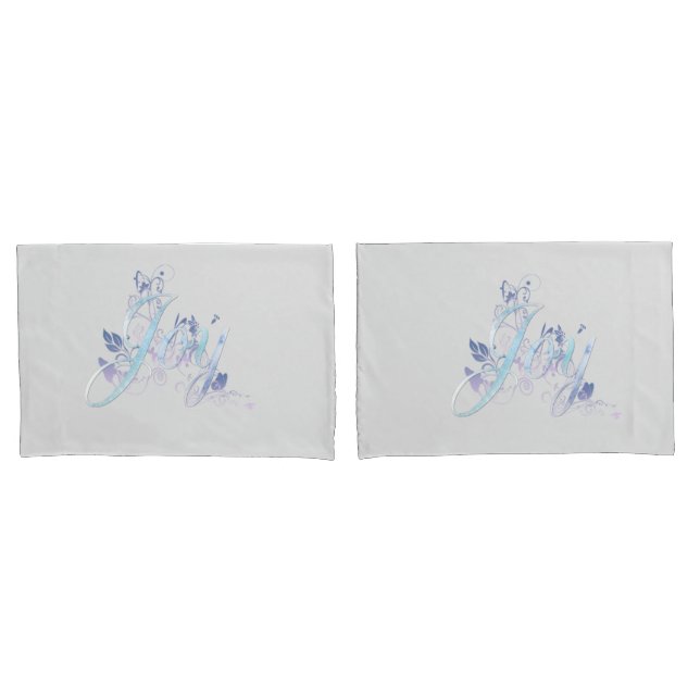 Lavender and Blue Joy Pillowcase (Front-Set)