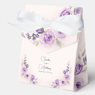 Lavender and Blush Wedding Favor Boxes