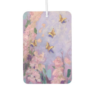 Lavender And Butterflies Car Air Freshener