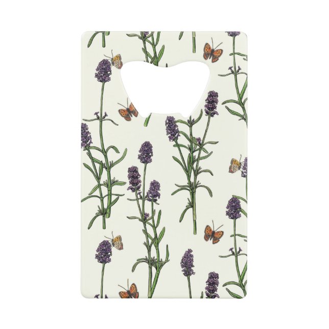 Lavender and butterflies on off white (Front)