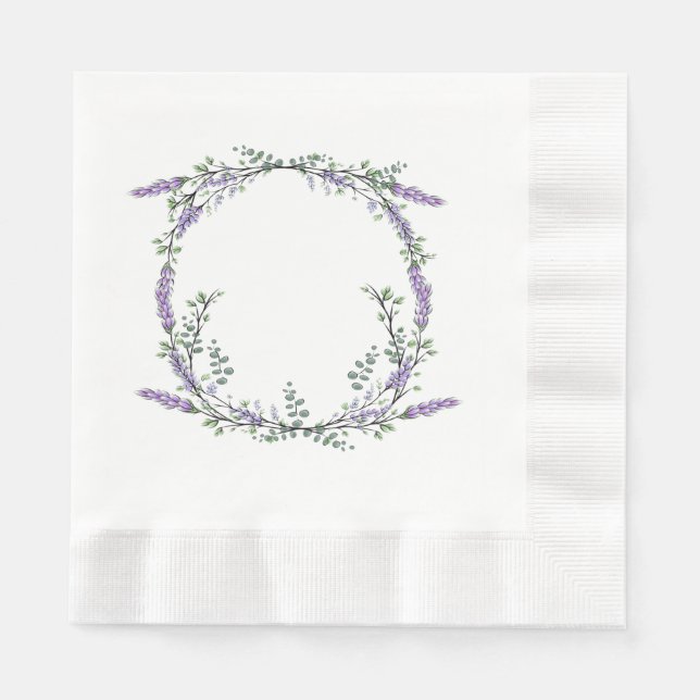 Lavender and Eucalyptus Napkins (Front)