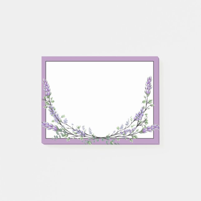 Lavender and Eucalyptus Post-it Notes (Front)