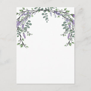 Lavender and Eucalyptus Postcard