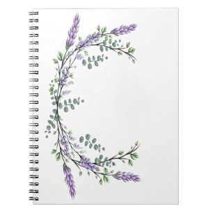 Lavender and Eucalyptus Spiral Notebook