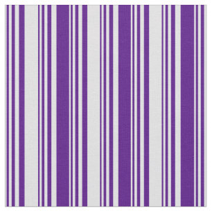 Lavender and Indigo Lines Fabric