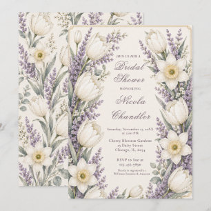 Lavender and Ivory Bridal Shower Invitation