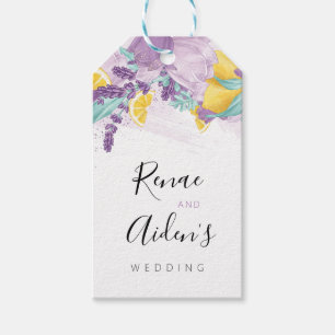 Lavender and lemon favour tag, kitchen tea tag