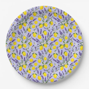 Lavender and Lemon Pattern Plate