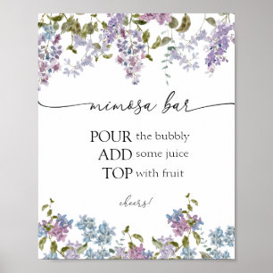Lavender and Lilacs Mimosa Bar Sign
