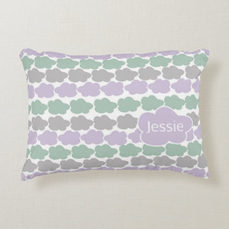 Lavender and Mint Clouds  Decorative Cushion