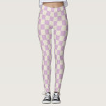 Lavender and Off White Chequerboard Leggings<br><div class="desc">Lavender and Off White Chequerboard</div>