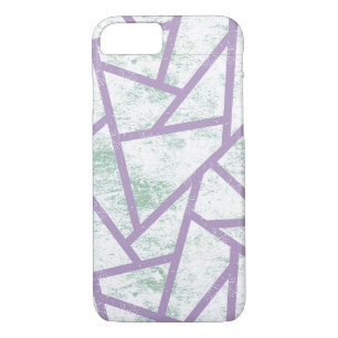 Lavender and pale green mosaic pattern Case-Mate iPhone case