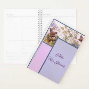 Lavender and Pink Floral Daily Planner