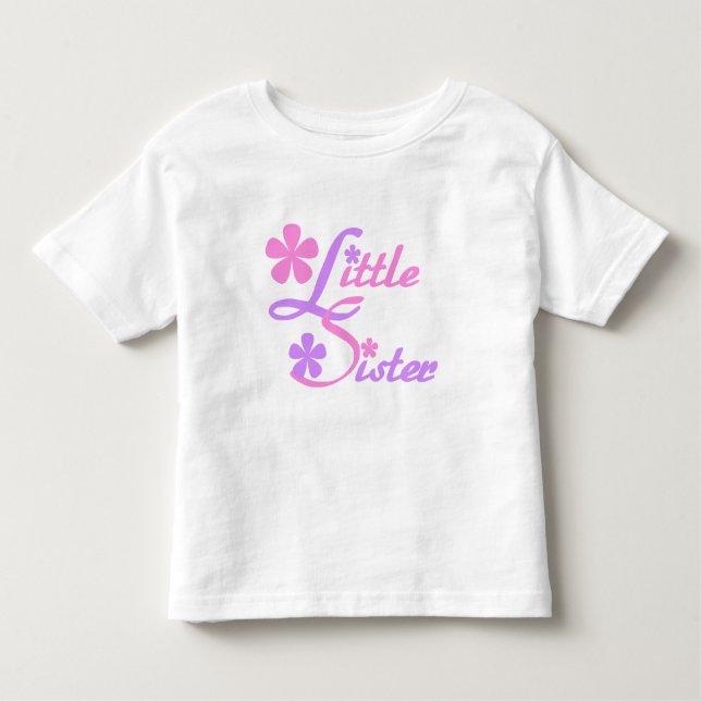 Lavender and Pink Little Sister Tshirts (Front)
