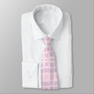 Lavender and Pink Mosaic Pattern Tie