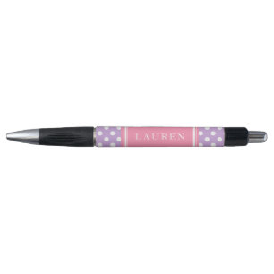 Lavender and Pink Polka Dots Pattern