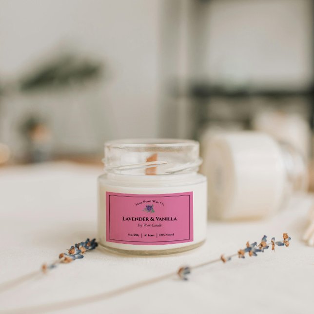 Lavender And Vanilla Label Sticker (Creator Uploaded)