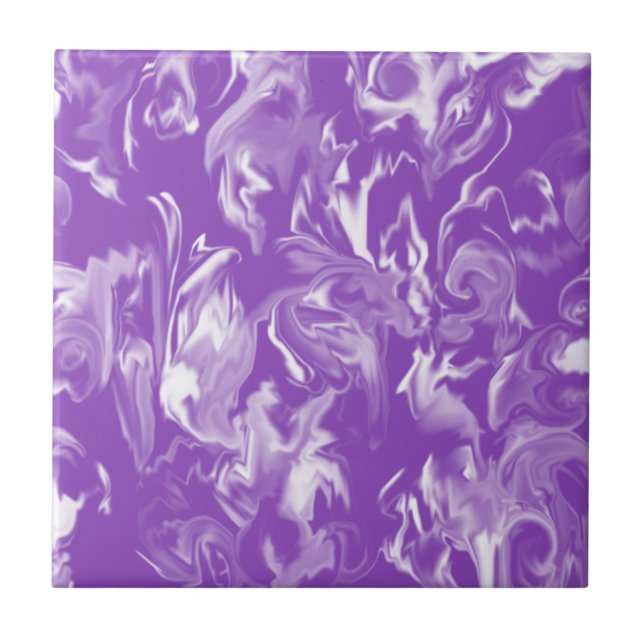 lavender and white -T- Tile (Front)
