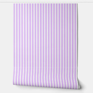 Lavender And White Traditional Wallpaper