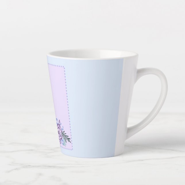 LAVENDER AQUA SMALL LATTE MUG (Right)