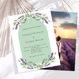 Lavender arch photo sage budget wedding