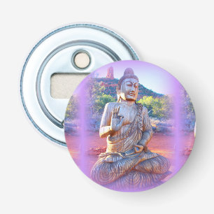 lavender aura buddha bottle opener
