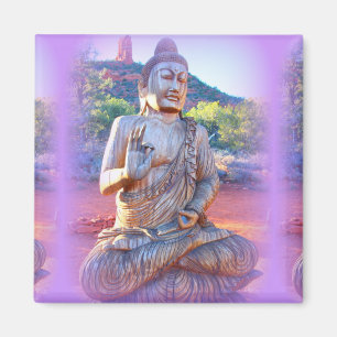 lavender aura buddha magnet